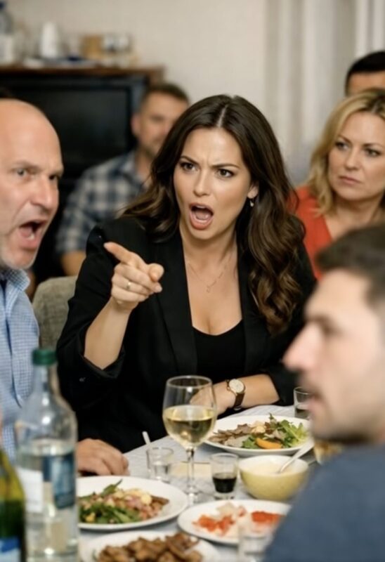 Willst du mich vor allen beschmutzen? Dann werde auch ich nicht länger schweigen — brach die Schwiegertochter schließlich hervor, und die Gäste erstarrten.