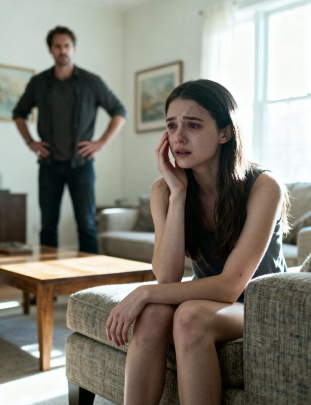 Mein Mann schlug mir ins Gesicht, weil ich Nein dazu sagte, mit seiner Mutter zusammenzuleben. Am nächsten Tag drückte er mir Make-up in die Hände und sagte: „Verdeck es. Sie kommt zum Mittagessen.“ Sekunden später klingelte es an der Tür… und seine ganze Welt brach zusammen.