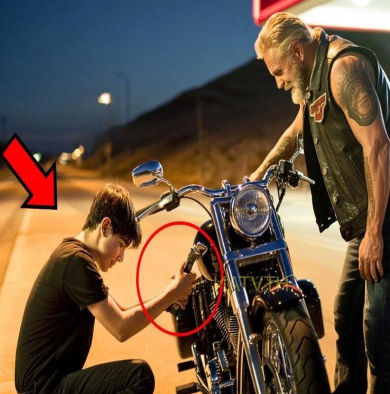 Obdachloser Teenager half einem Biker, ohne eine Gegenleistung zu erwarten – am nächsten Tag umringten ihn 120 Hells Angels…