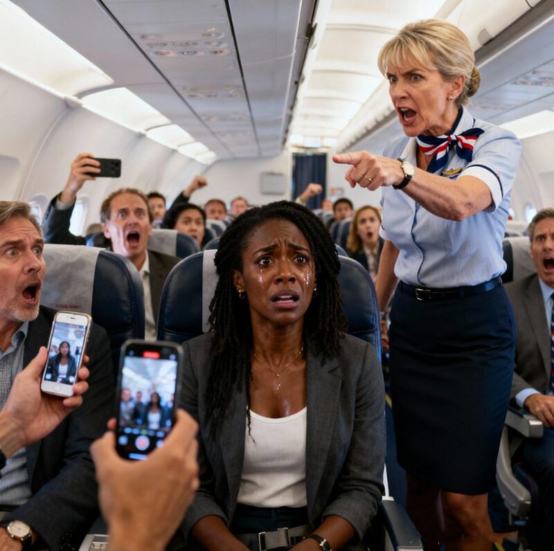 Flugbegleiterin zeigte auf schwarze Frau und sagte «Schwarzer Affe verdient es nicht, hier zu sitzen», 10 Minuten später wurde sie gefeuert und..