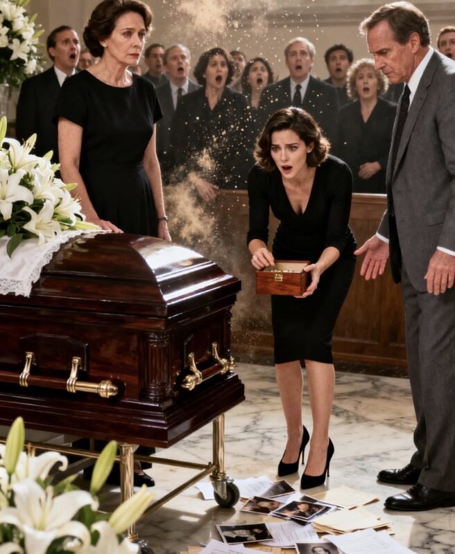 Die Beerdigung fühlte sich endlos an, schwer vor Trauer, als plötzlich eine mutige Frau aufstand und auf mich zeigte. “Er hat sie nie geliebt”, sagte sie.