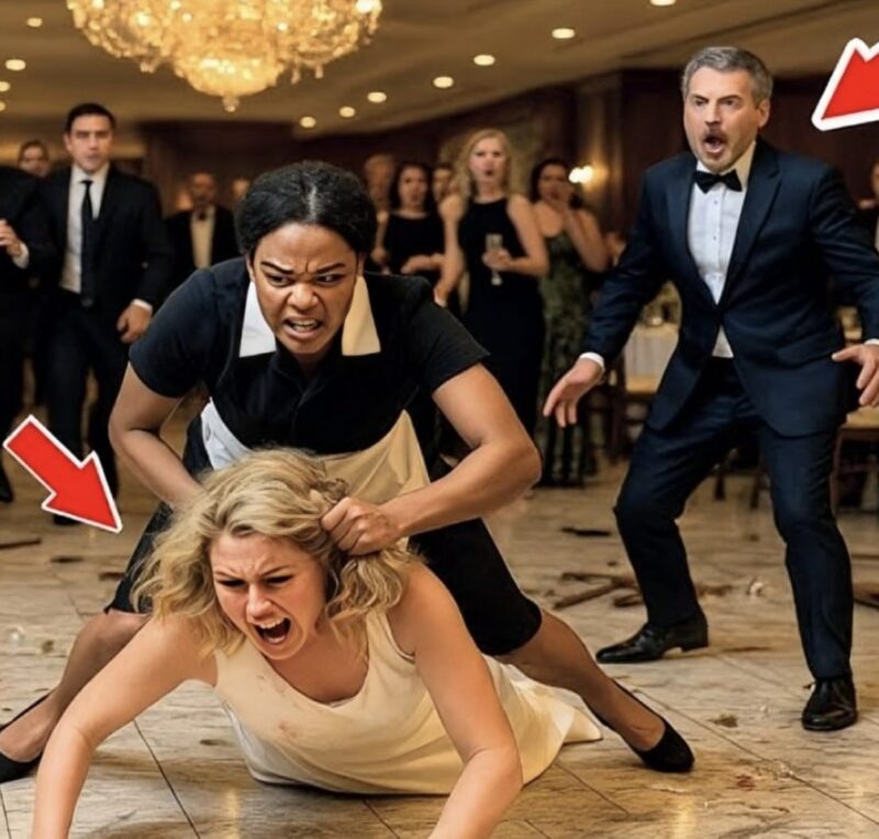 Schwarze Kellnerin zerrte die Frau des Millionärs-CEOs an den Haaren — dann erstarrten alle, als sie erfuhren, warum.
