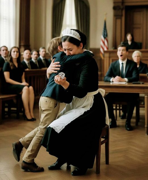 Die Dienstmagd, der Diebstahl vorgeworfen wurde, betrat alleine den Gerichtssaal – dann stand der Sohn des Millionärs auf und sprach