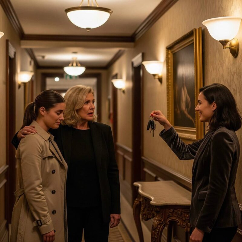 Kurz bevor ich die Autotür öffnete, tippte meine Mutter mir auf die Schulter – unser geheimer Code: Gefahr.