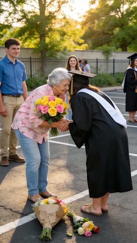 Sie weigerte sich, sich von ihrer kämpfenden Mutter beobachten zu lassen, wie sie über die Bühne ging, weil sie befürchtete, andere würden sie verspotten – aber was sie später herausfand, ließ sie weinend auf dem Boden liegen…
