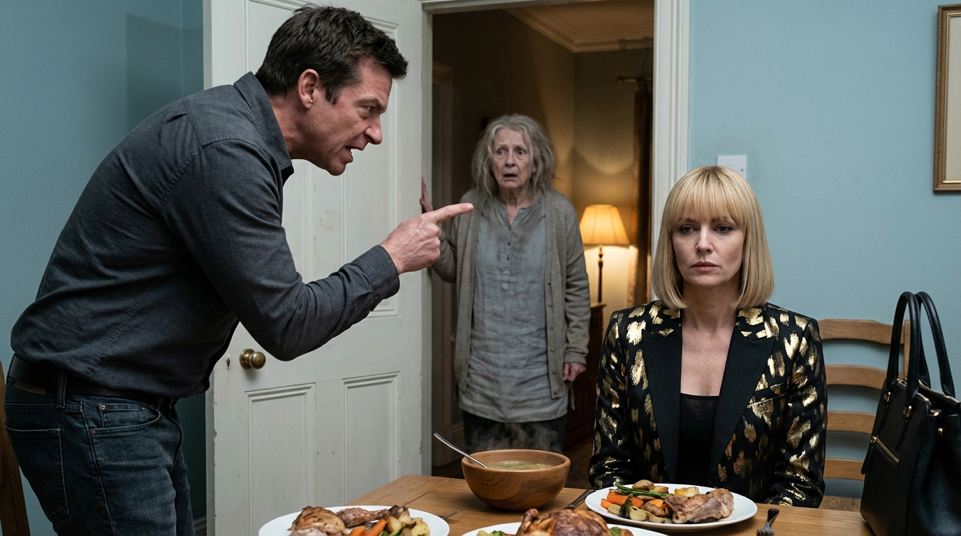 Mein Sohn weiß nicht, dass ich Millionär bin – er denkt, ich lebe von einer winzigen Rente. Als ich die Eltern seiner Verlobten kennenlernte, gab ich vor, arm zu sein. Ihre Mutter spottete: “Sie sieht so schlicht aus. Erwarten Sie nicht, dass wir für irgendetwas bezahlen.” Ich schwieg … bis ihr Vater mein Gesicht sah und vor Angst in die Luft schoss.