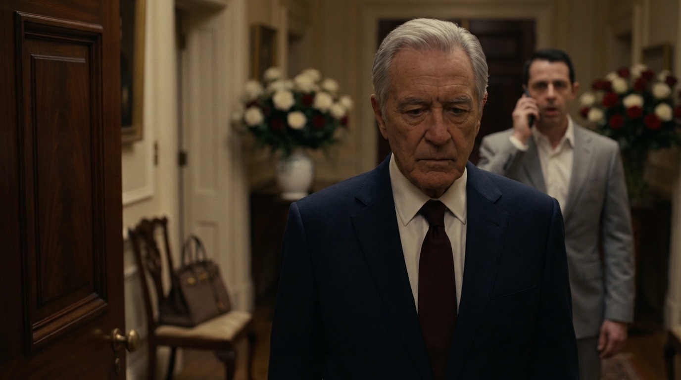 Bei der Beerdigung meiner Tochter beugte sich mein Schwiegersohn vor und murmelte: “Sie haben 24 Stunden Zeit, mein Haus zu verlassen.» Ich traf seine Augen, lächelte und sagte nichts. Ich packte eine Tasche und verschwand. Eine Woche später klingelte sein Telefon.