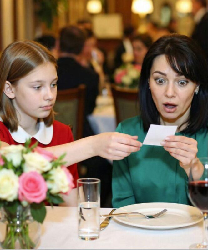 Während eines Familienessens gab mir meine Tochter leise eine Notiz: “Mama, tu sofort so, als wärst du krank und geh hierher.» Zuerst dachte ich, meine Tochter mache Witze, aber ein paar Minuten später passierte etwas, das mich entsetzte.