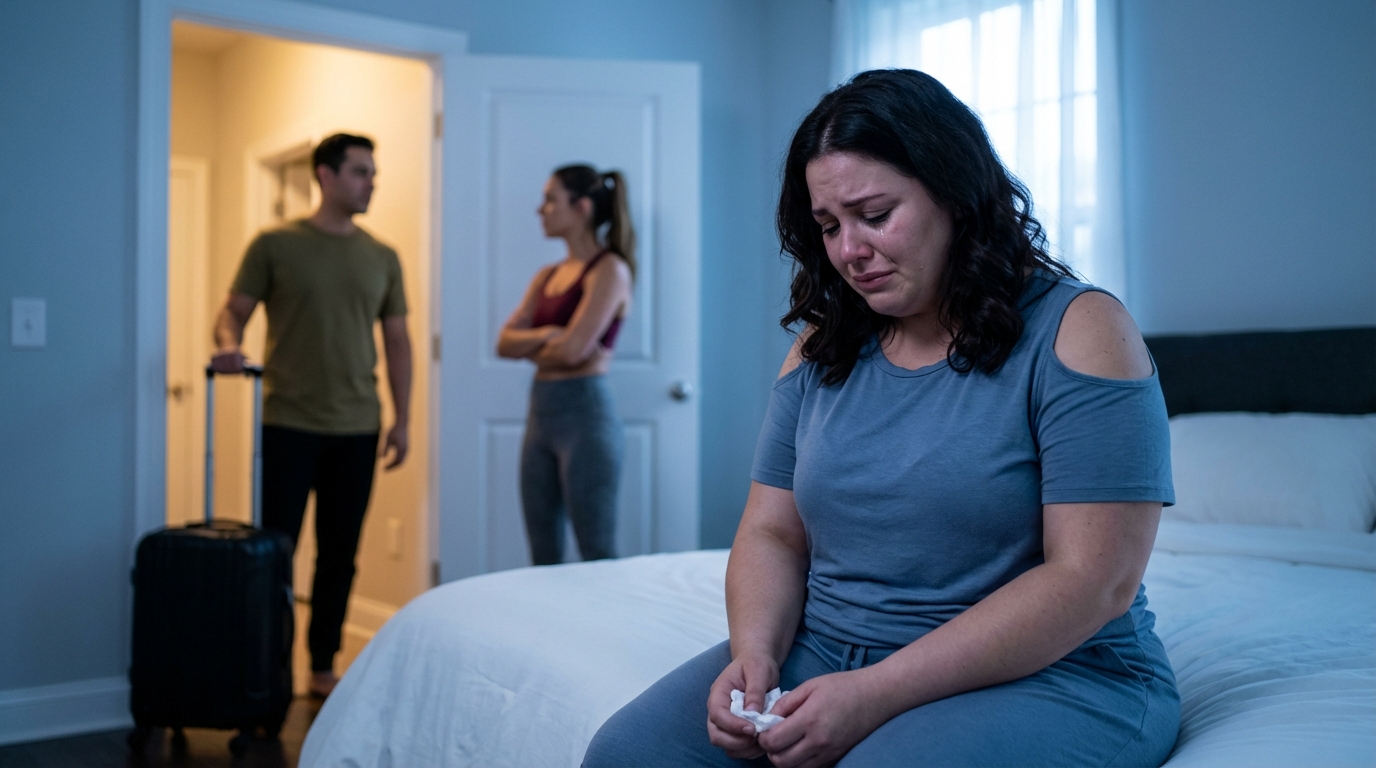 Mein Mann hat mein Gewicht reduziert und mich für eine gesunde Frau verlassen. 0. Als er zurückkam, um seine Sachen abzuholen, hielt ihn ein roter Zettel auf dem Tisch kalt. Während er es las, wich die Farbe aus seinem Gesicht. Ich hatte etwas getan, was er nie erwartet hatte.