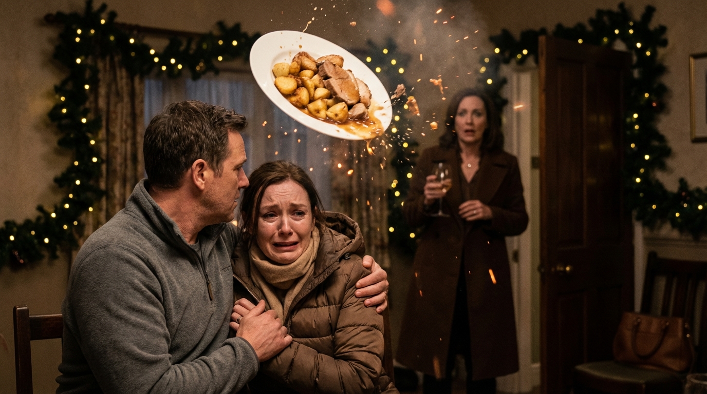 Zum Weihnachtsessen beschuldigte mich meine Schwester, sie verraten zu haben – und ich offenbarte still die Wahrheit, mit der sie niemals gerechnet hätte.