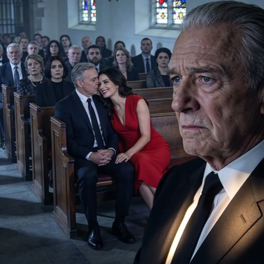 Bei der Beerdigung meiner Frau erschien meine Schwiegertochter in einem leuchtenden Kleid und beugte sich vor, um meinem Sohn zuzuflüstern: “Das fühlt sich an wie ein Urlaub.” Sie glaubte, dass ein großes Erbe auf sie wartete, aber als der Anwalt das Testament meiner Frau las, floh sie weinend aus dem Büro