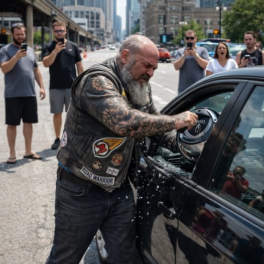 Ich sah, wie ein Motorradfahrer das Fenster eines luxuriösen BMW einschlug, also rief ich sofort den Notruf 911. Es war ein Samstagnachmittag im Juli. Draußen siebenundneunzig Grad. Die Art von Wärme, die den Parkplatz wie Wasser schimmern lässt. Ich war gerade auf dem Weg zu meinem Auto am Sunview Plaza mit Einkaufstüten, als ich hörte, wie das Motorrad in die Reihe hinter mir rollte