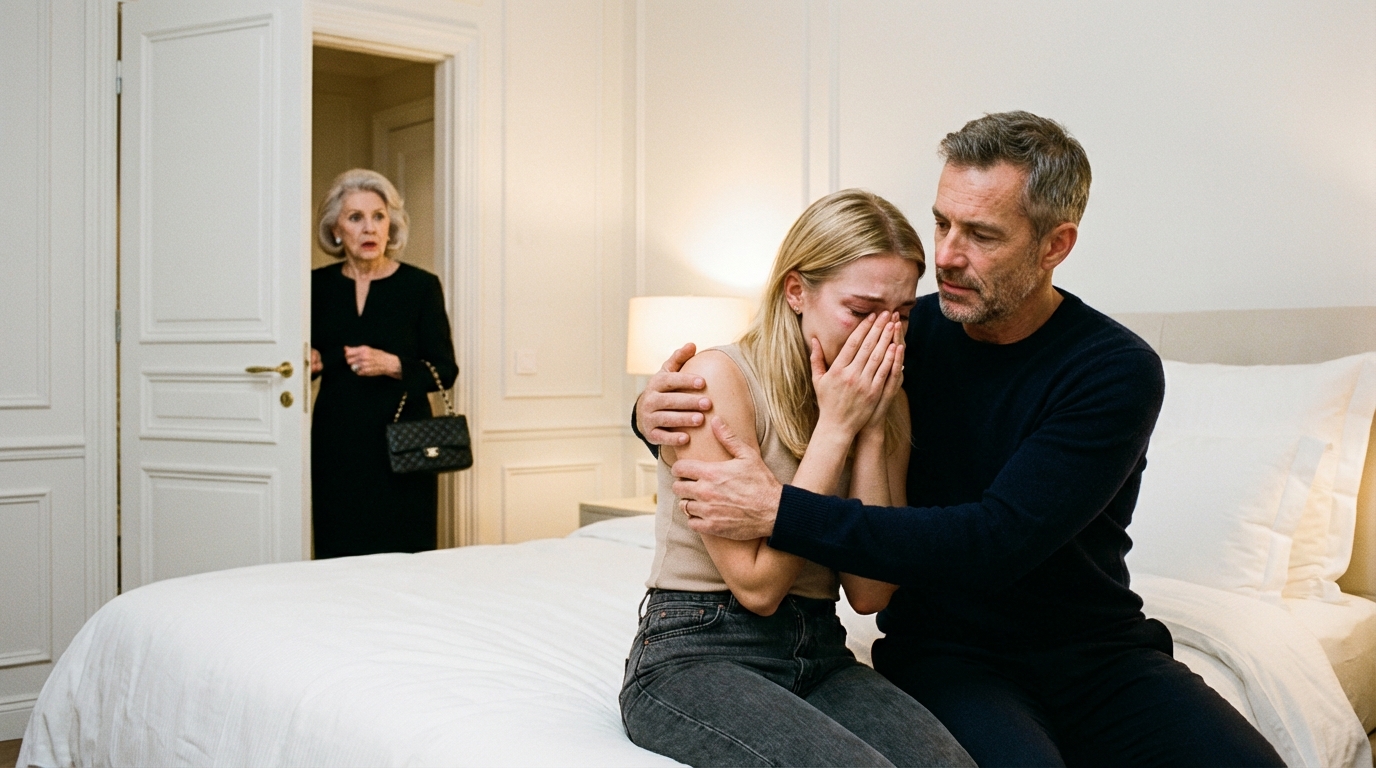 Ich kam früher als sonst nach Hause und fand meinen Mann bei der Freundin unseres Sohnes sitzen – und als sie flüsterte: „Ich muss dir etwas sagen“, wurde mir klar, dass dieser Morgen alles neu schreiben würde, was ich über meine Familie zu wissen glaubte.