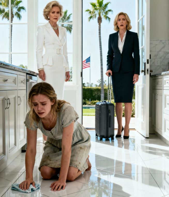 Nach acht Jahren Abwesenheit kehrte ich aus New York zurück, um meine Tochter zu überraschen – aber in dem Moment, als ich sie kniend auf dem Küchenboden in ihrem Haus in Los Angeles fand, während ihre Schwiegermutter sagte, sie sei “nur zum Putzen gut”, änderte sich alles, und was ich als Nächstes tat, ließ die ganze Familie schweigen