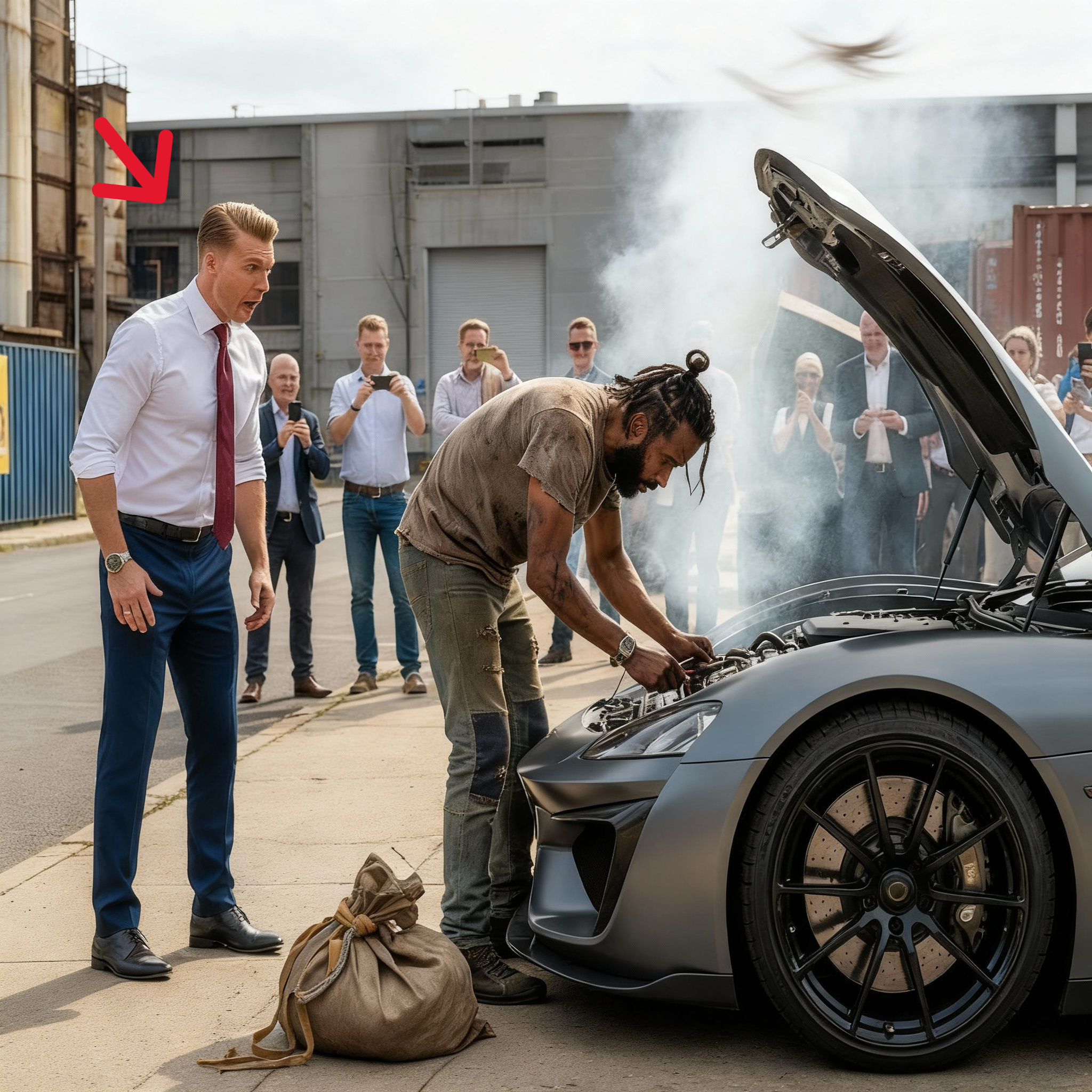 “Ich kann es reparieren.” Ein Obdachloser hörte den Hilferuf eines Milliardärs – dann brachte er ihm bei, was er nicht konnte