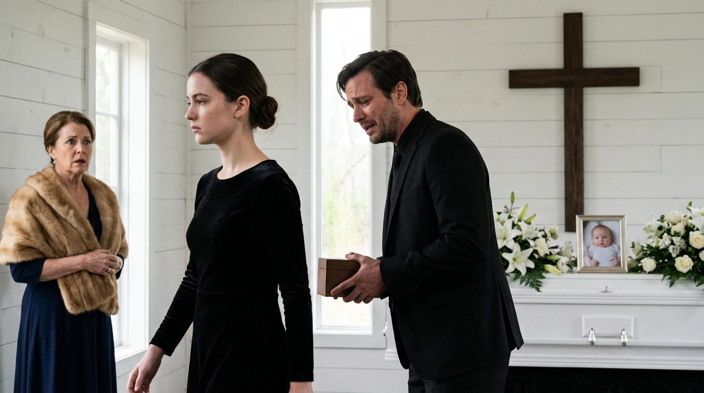 „Sei nicht so dramatisch, du kannst noch ein anderes Baby bekommen“, sagte er auf der Beerdigung.