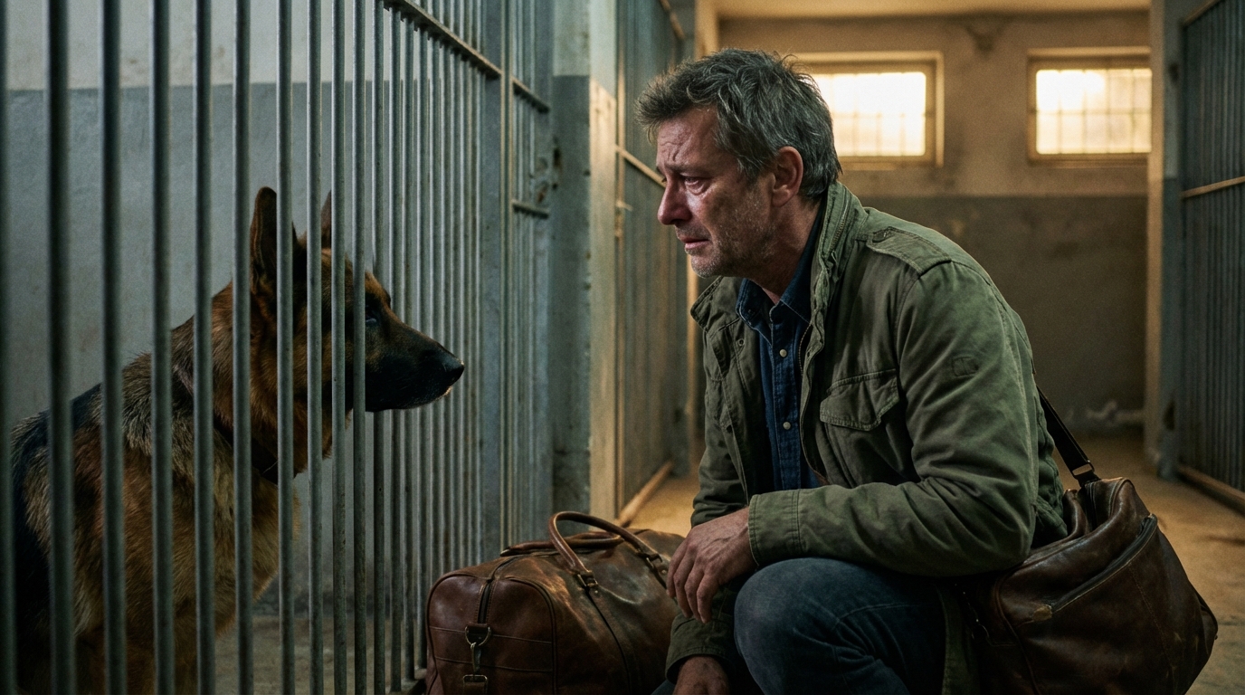 Der Hund, den niemand wollte… bis ein Mann hereinkam und alles veränderte