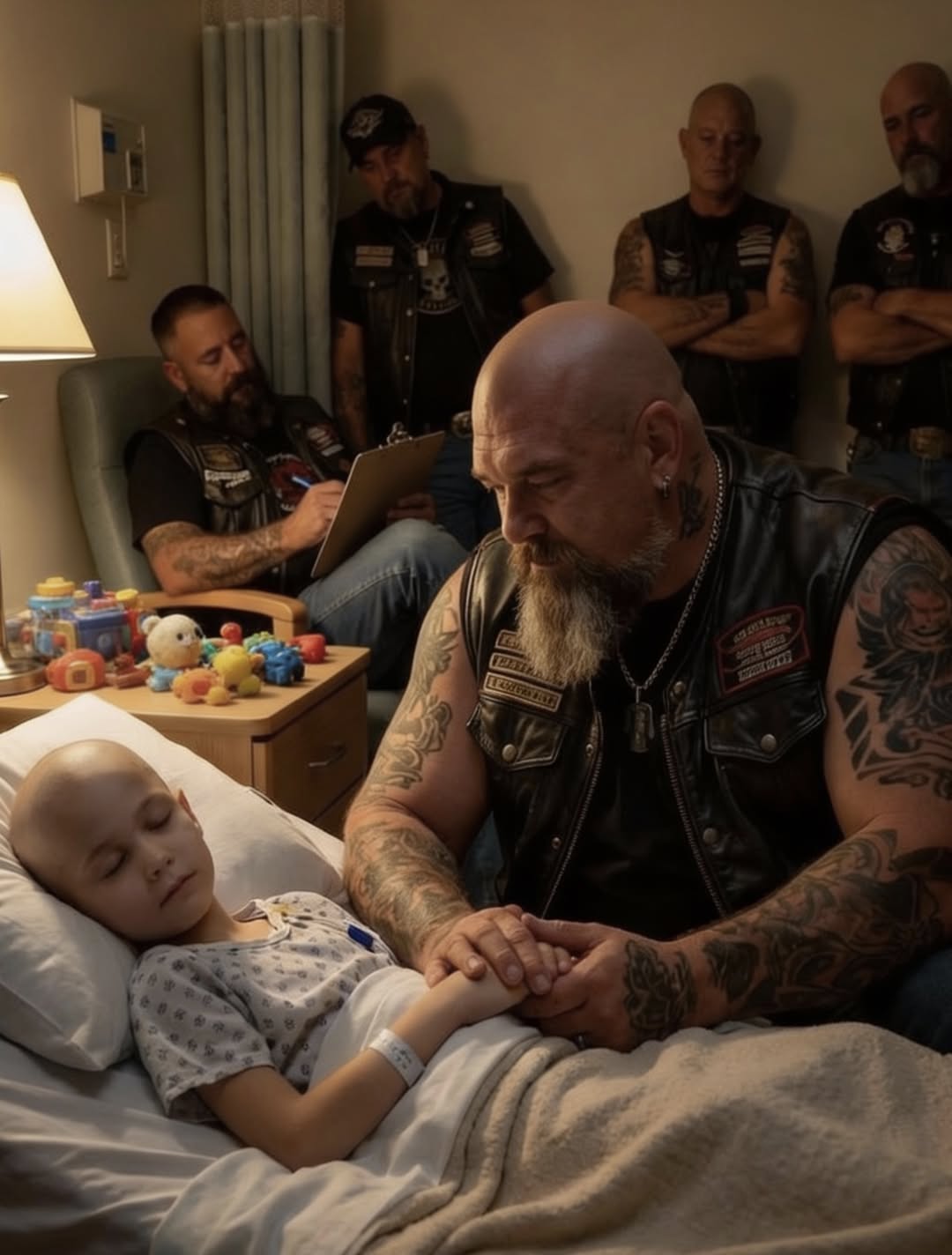 Vierzig Motorradfahrer gaben einem kleinen Mädchen ein Versprechen und hielten es bis zum Ende.