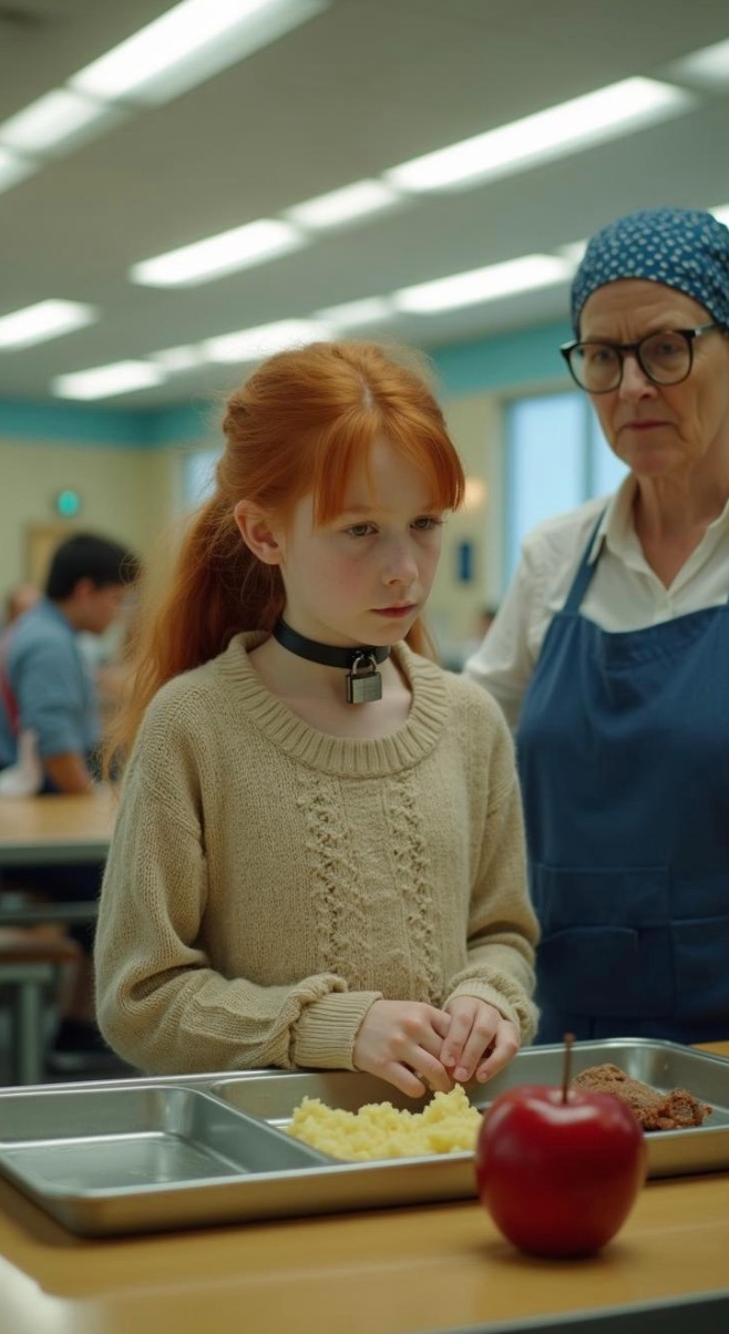 Sie lehnte das kostenlose Schulmittagessen ab – dann bemerkte eine Kantinenmitarbeiterin etwas um den Hals des Mädchens, das alles veränderte.