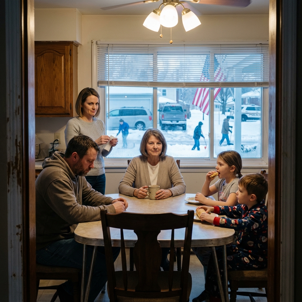 Ich hielt gerade einen Pappbecher in den Händen, als ein Milliardär mein Babyfoto im Fernsehen zeigte – und mein ganzes Leben verstummte.