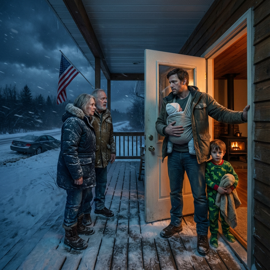 Ein alleinerziehender Vater ließ zwei Fremde am Weihnachtsabend an seinem Herd wärmen – und danach blieb nichts mehr einfach.