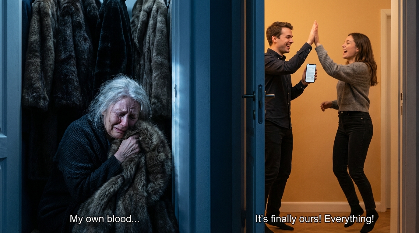 Nach unserer Weihnachtsfeier schlüpfte ich in den Kleiderschrank, um meinen Mann zu überraschen. Doch bevor ich wieder herauskommen konnte, kam meine Schwiegertochter herein – und drückte auf Play, eine Aufnahme, die nur für ihn bestimmt war. Meine Hände zitterten unkontrolliert, als ich mir die Hand vor den Mund presste, aus Angst, einen Laut von mir zu geben.