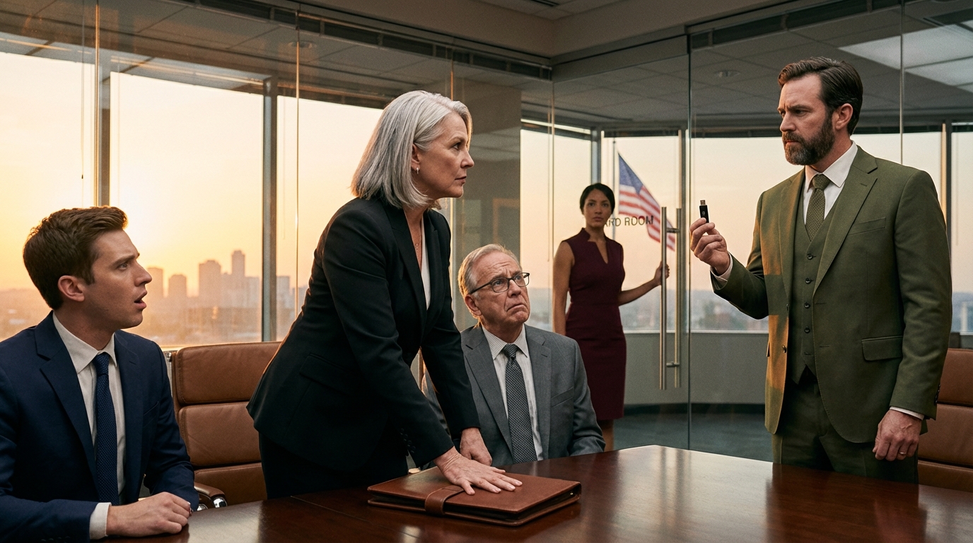 Drei Tage nach der Beerdigung meines Mannes sagte mein Sohn zu mir: „Das Familienunternehmen ist verkauft … dein Anteil beträgt zehntausend Dollar.“ Tatsächlich war es aber dreizehn Millionen wert. Ich lachte und fragte: „Wer ist der Käufer?“ In dem Moment, als er antwortete, wich ihm die Farbe aus dem Gesicht, denn er begriff endlich, an wen er es gerade verkauft hatte.