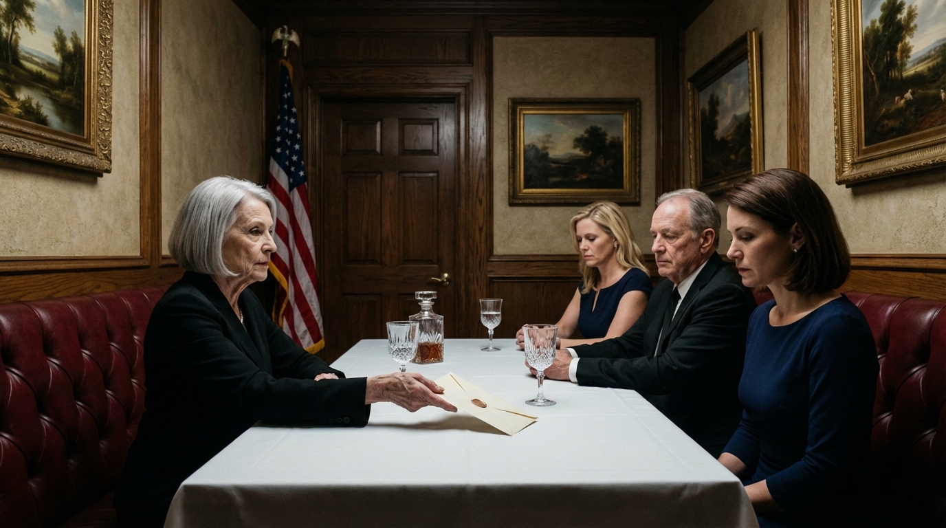 Gleich nach der Beerdigung meines Mannes trafen wir uns alle in einem Restaurant. Kaum hatte ich mich hingesetzt, spottete meine Stieftochter: „Such dir einen anderen Tisch. Dieser hier ist für richtige Familie, nicht für eine Zweitfrau, die nur des Geldes wegen geheiratet hat.“ Alle lachten. Ich widersprach nicht – ich legte einfach einen Umschlag auf den Tisch und sagte: „Euer Vater hat mir diesen Brief hinterlassen. Lest ihn, bevor ihr zu sehr feiert.“ Wie ihre Lächeln erloschen und es plötzlich still am Tisch wurde, war unvergesslich.