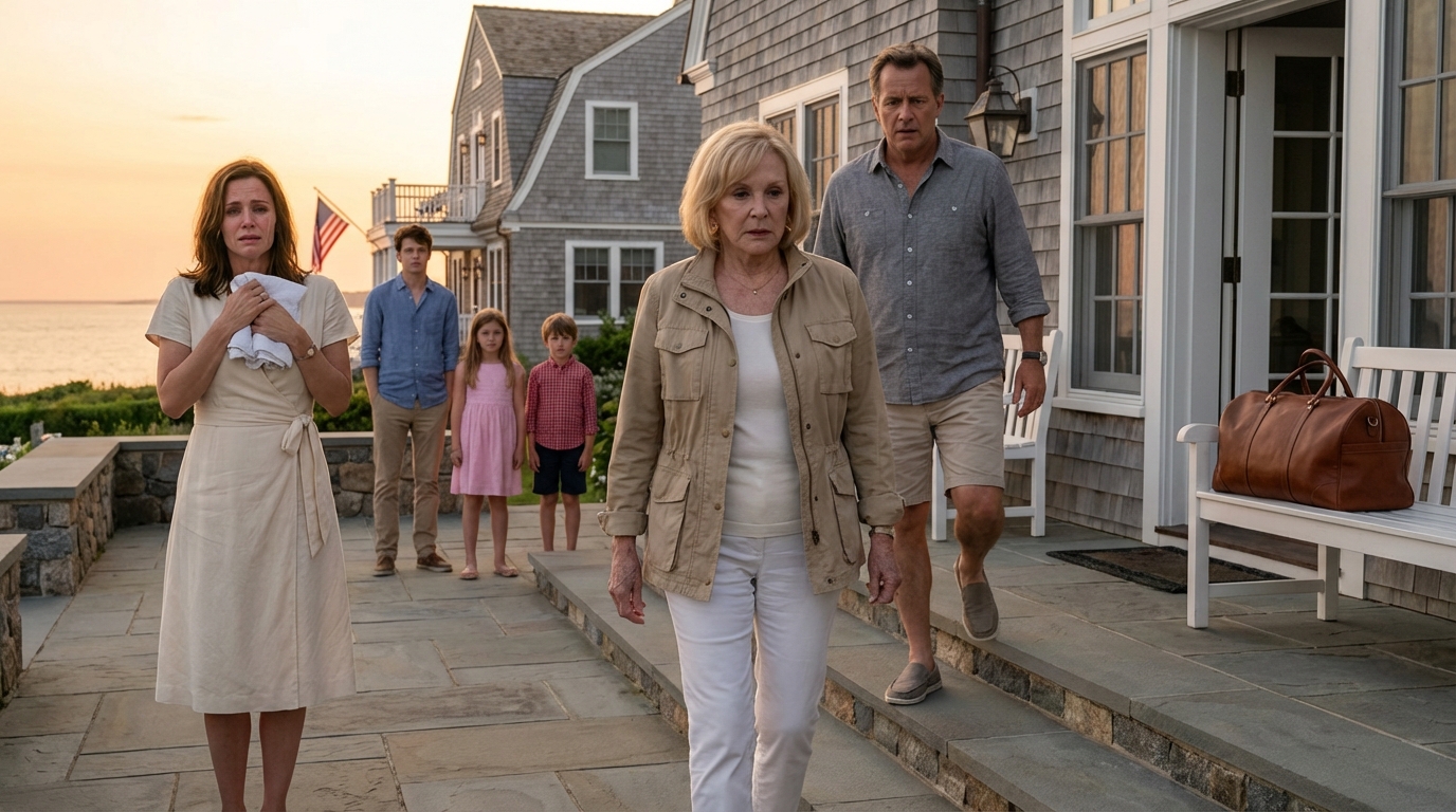 Mein Sohn und meine Schwiegertochter verkündeten, dass sie zum fünften Mal schwanger sei – doch ich war völlig erschöpft von der Betreuung und Erziehung ihrer Kinder. Also ging ich… und sie machten absichtlich ein großes Drama daraus und riefen die Polizei, um mir Ärger zu bereiten. Was dann geschah, verblüffte alle.