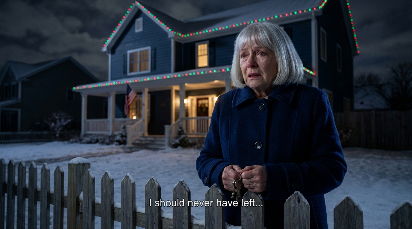 Beim Weihnachtsessen im Haus meines Sohnes sah er mich an und sagte: „Dieses Jahr feiern wir Weihnachten nur im engsten Familienkreis, es wird besser ohne dich sein.“ Während ich noch unter Schock stand, als alle ihre Gläser erhoben, klingelte plötzlich mein Handy von einer unbekannten Nummer mit der Nachricht: „Geh jetzt nach Hause, vertrau mir, geh sofort.“ Und als ich meine eigene Haustür öffnete, traute ich meinen Augen nicht.