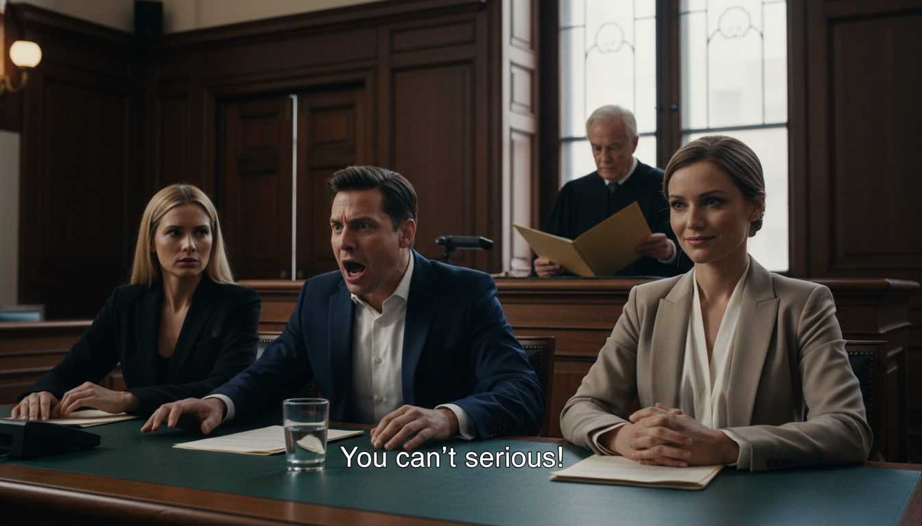 Bei der Scheidungsverhandlung wirkte mein Mann stolz. „Du rührst mein Geld nie wieder an.“ Seine Geliebte sagte: „Ganz genau, Liebling.“ Seine Mutter lächelte. „Sie verdient keinen Cent.“ Der Richter öffnete meinen Brief, überflog ihn und lachte dann laut auf. Leise sagte er: „Oh, das ist gut.“ Sie sahen entsetzt aus.