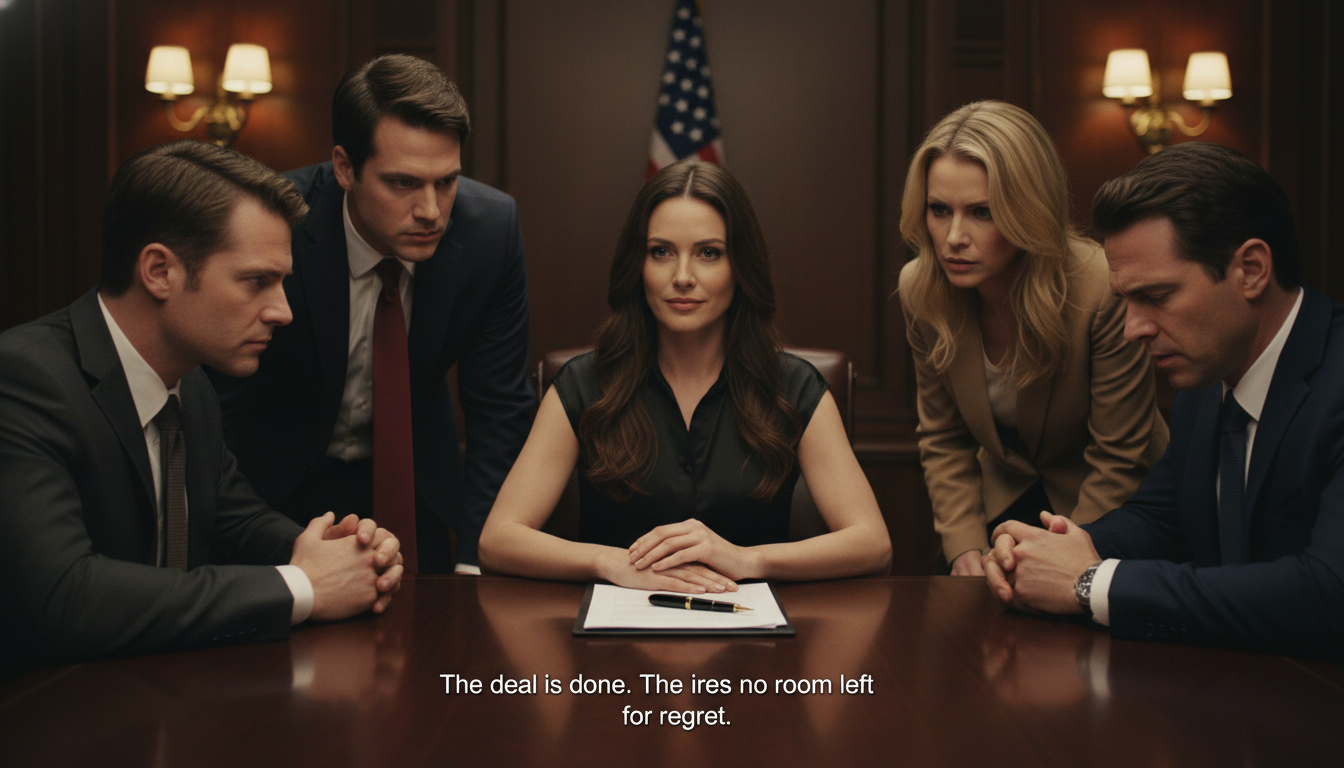 Meine Mutter hat mich unter einem Vorwand zu einem „Familientreffen“ gelockt. Als ich ankam, waren schon Anwälte da, bereit, mich zur Unterzeichnung des gesamten Erbes zu zwingen. Als ich mich weigerte, die Erbschaft herauszugeben, drohten sie mir. Ich lächelte nur und sagte: „Eins… zwei… drei… vier… fünf. Ihr seid ja eine Menge Leute.“ Dann fügte ich ruhig hinzu: „Komischerweise habe ich auch nur eine Person mitgebracht