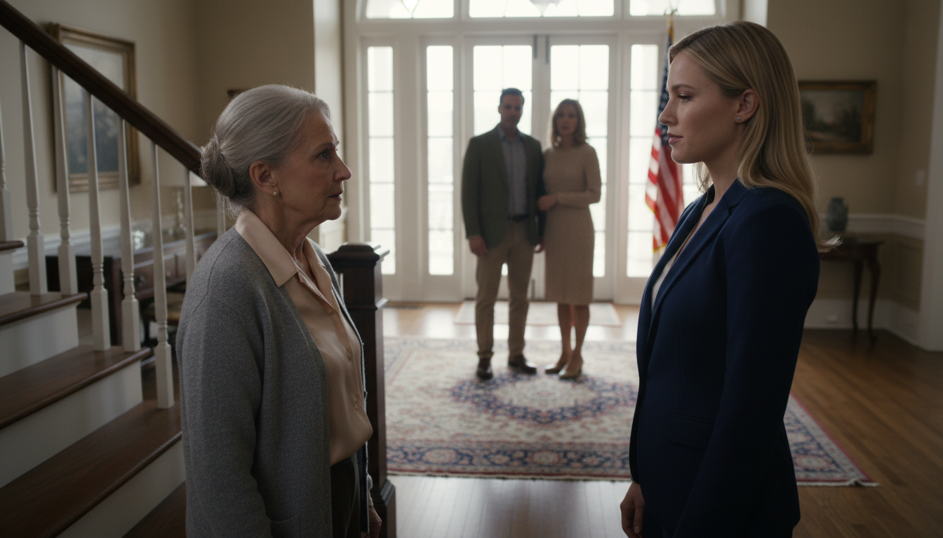 Ich kam die Treppe herunter und hörte lautes Gelächter aus dem Wohnzimmer. Meine Schwiegertochter führte gerade ein Paar durch mein Haus: „Das ist so riesig, da kann man sich ja schon bei einer Runde verlaufen!“ Die beiden brachen in Gelächter aus. Als ich hereinkam, sagte sie unverblümt: „Sie ziehen bald ins Seniorenheim – da haben Sie nichts mehr zu entscheiden.“ Ich sah ihr direkt in die Augen und antwortete ruhig: „Das werden Sie noch bereuen.