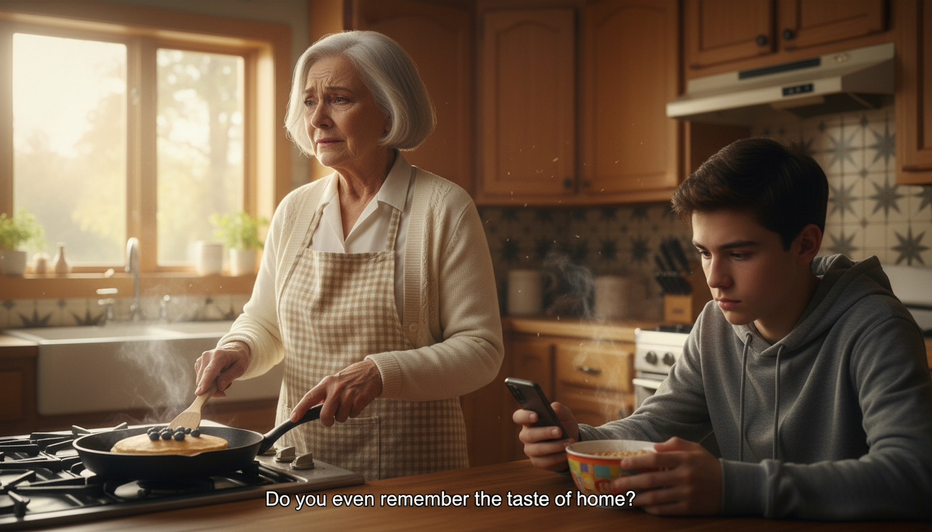 Eine Woche vor dem 18. Geburtstag meines Enkels blickte er von seinem Handy auf und meinte, das beste Geschenk wäre, wenn ich „nicht mehr da wäre“, damit wir endlich teilen könnten, was ich aufgebaut hatte – und in diesem Moment verbrannten die Pfannkuchen, meine Hände hörten auf zu zittern, und ich begann, ein anderes Ende zu schreiben: ein Briefumschlag, ein stilles Verschwinden und eine Familie, die damit überhaupt nicht gerechnet hatte. Ich heiße Dolores, bin 66 Jahre alt, und das alles geschah in einer ruhigen Vorstadtgegend in Ohio, wo die Leute dem Briefkasten zuwinken und so tun, als ob sie nichts von dem mitbekämen, was hinter verschlossenen Türen vor sich geht. Wenn Sie das lesen, verraten Sie mir, in welcher Stadt Sie leben – denn ich erinnere mich noch genau an das Geräusch, das sein Löffel auf meinem guten Porzellan machte.