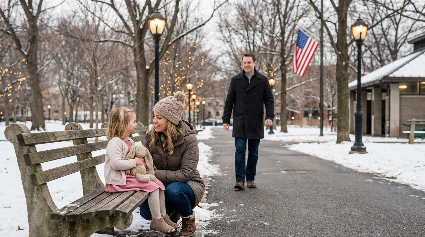 Ein müdes Kindermädchen kniete im Gras und tröstete ein zitterndes kleines Mädchen im Park – ohne zu ahnen, dass der Vater des Kindes, der vom Weg aus zusah, ein millionenschwerer CEO war…