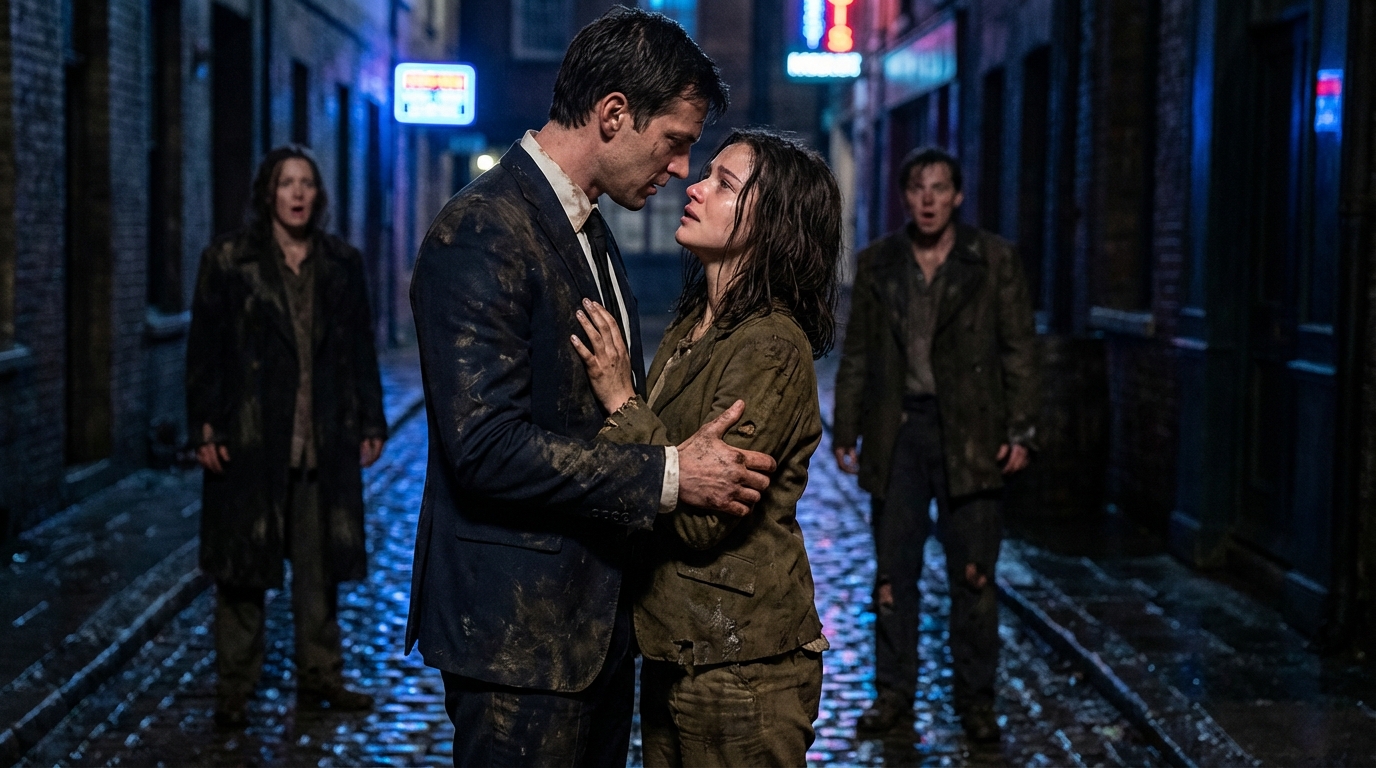 „Bleiben Sie stehen, sagen Sie nichts! Sie sind in Gefahr …“ Das obdachlose Mädchen zog den Chef in eine Ecke, umarmte und küsste ihn, um ihm das Leben zu retten … und das Ende …