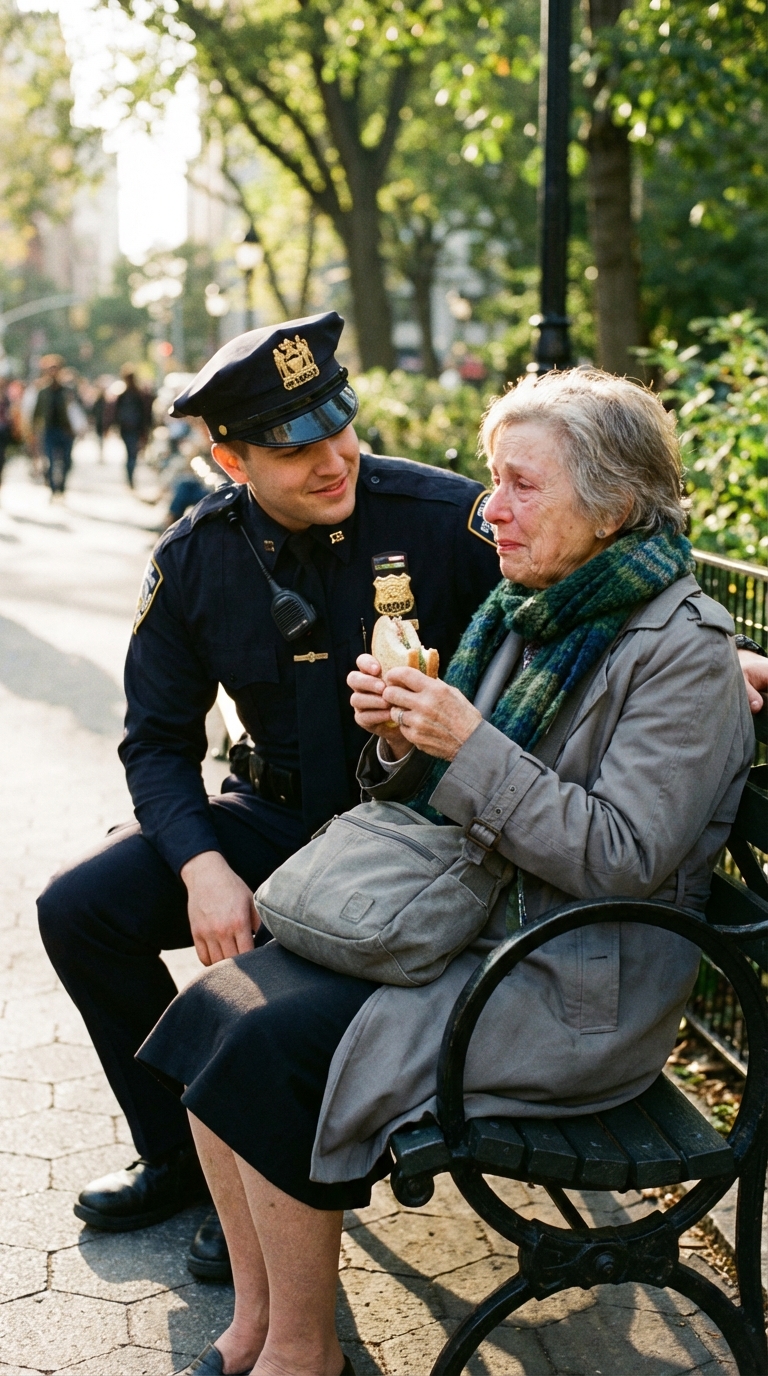 CH2 Der Polizist aß jeden Tag mit einer obdachlosen Frau zu Mittag, doch eines Tages war er fassungslos über das, was er sah…