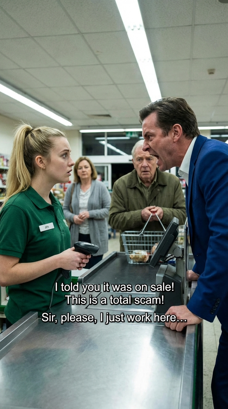 Ein verkappter Millionär aus CH2 beobachtet, wie der Manager eine Kassiererin demütigt – sein nächster Schritt schockiert alle – „ICH HABE GEFRAGT, DENKEN SIE, SO BEHANDELN WIR UNSERE KUNDEN?!“, brüllte der Manager, seine Stimme hallte wie ein Donnerschlag durch den Supermarkt.