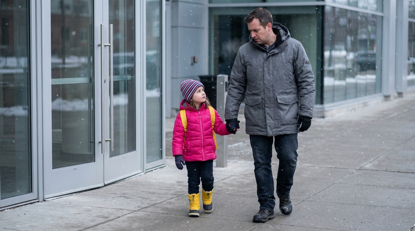«Ich holte gerade meine fünfjährige Tochter vom Kindergarten ab, als sie plötzlich fragte: »Papa, warum ist der NEUE PAPA nicht gekommen, um mich abzuholen wie sonst?«»