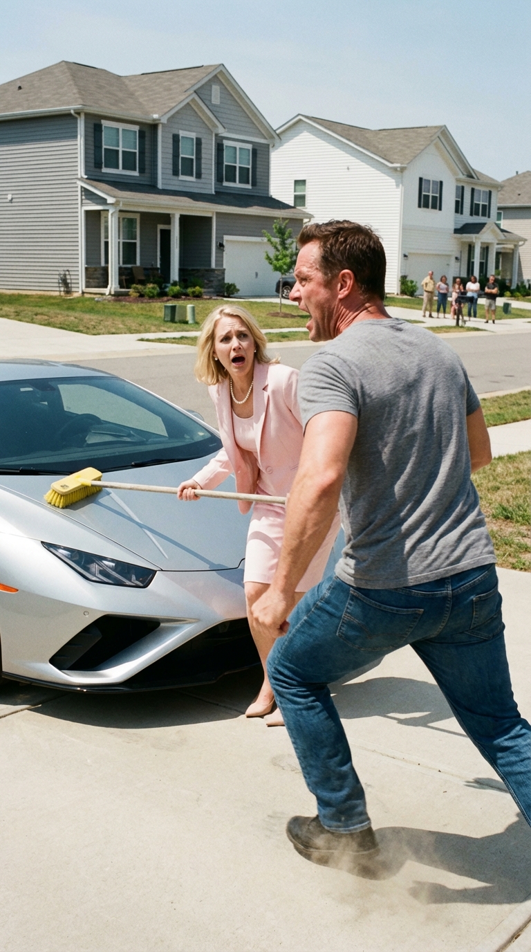 HOA Karen zerstört den 300.000 US-Dollar teuren Lamborghini eines Veteranen!