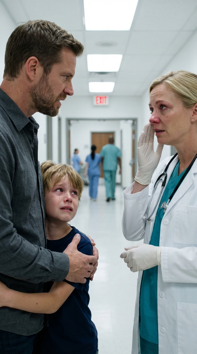 Alleinerziehender Vater bringt seinen kranken Sohn ins Krankenhaus – er ist schockiert, als er sieht, wer der Arzt ist!