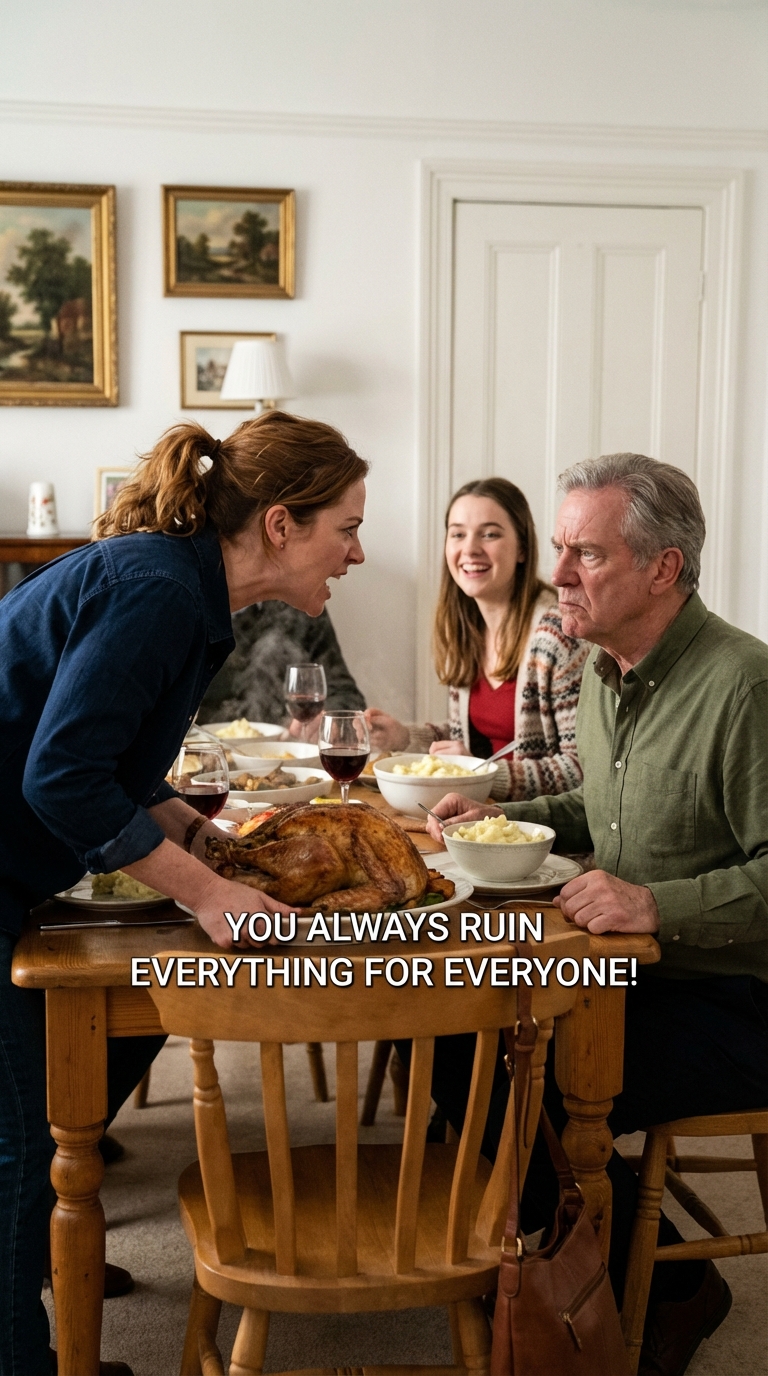 Beim Abendessen sagten meine Eltern: „Du arbeitest, während deine Schwester sich amüsiert. Gefällt es dir nicht? Dann geh.“ Also habe ich…