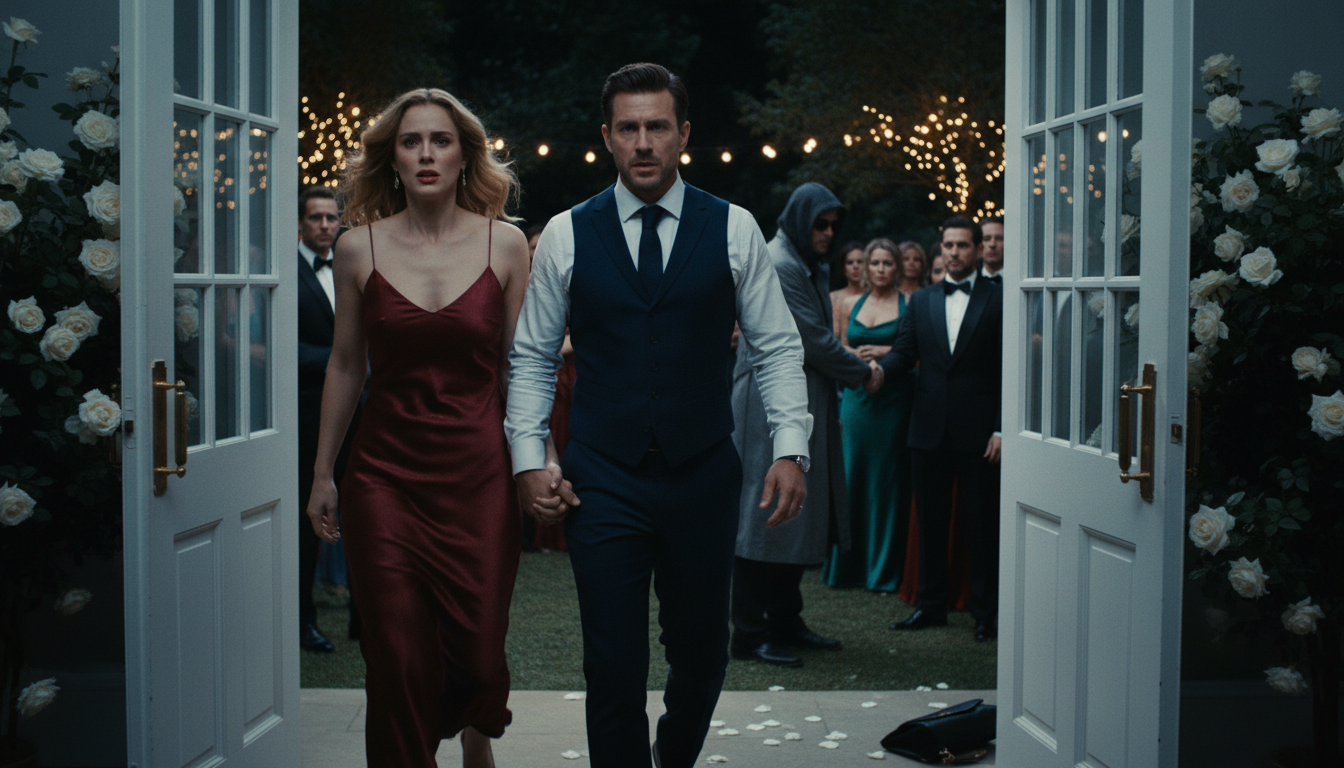 „Die Hochzeit meiner Schwester sah aus wie ein Märchen – bis mein Mann flüsterte: ‚Wir müssen los. Sofort.‘ Ich dachte, er hätte eine Panikattacke. Aber im Auto sagte er etwas, das alles veränderte: ‚Hast du die ganze Vorbereitung wirklich nicht bemerkt?‘“