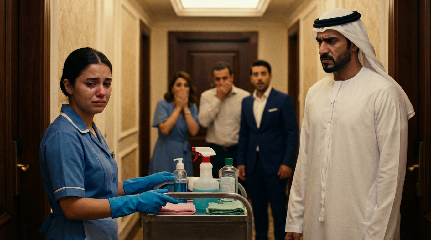 Ein reicher Scheich stellte eine knifflige Frage auf Arabisch – doch die Antwort der Putzfrau verblüffte alle Anwesenden.“