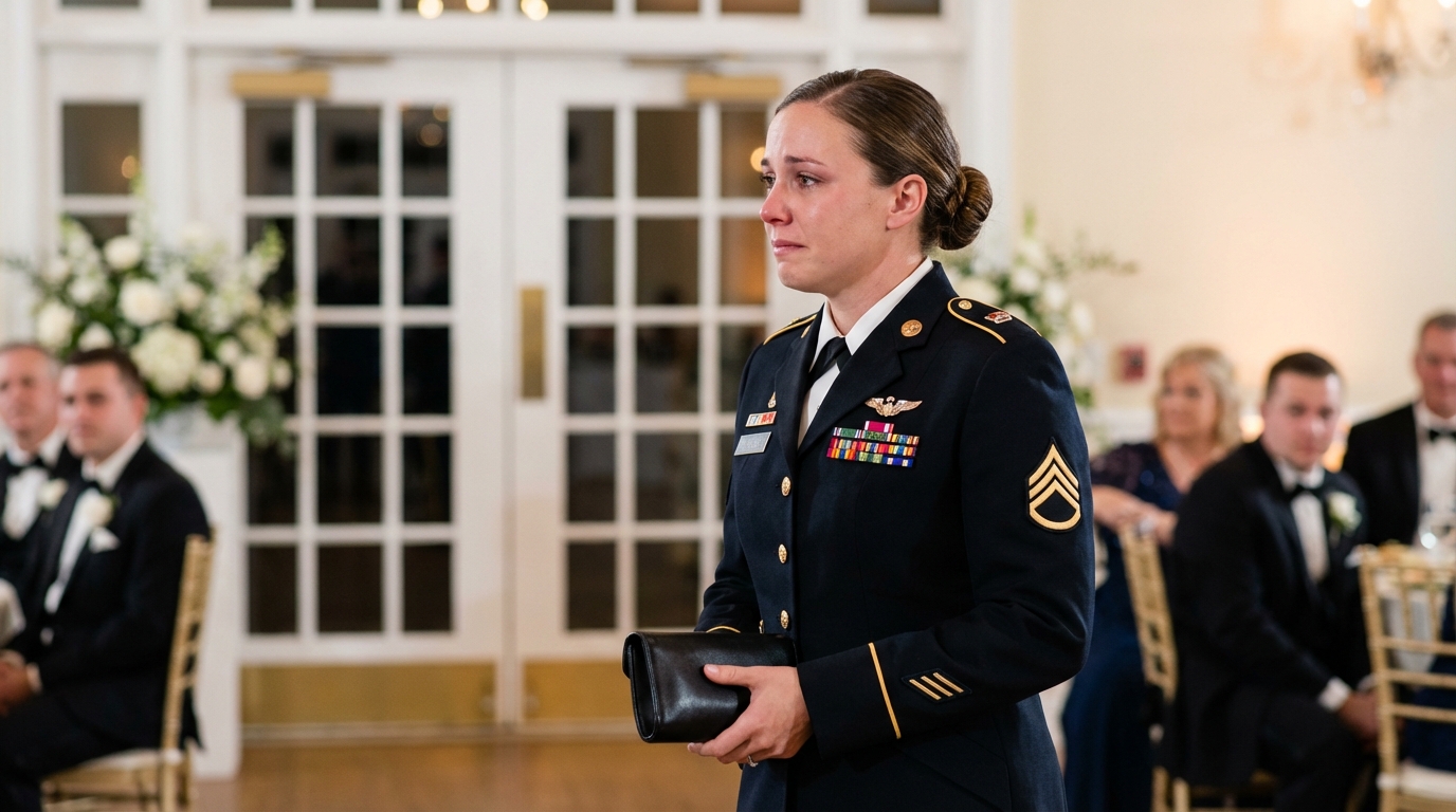 Meine Eltern schnitten den Kontakt zu mir ab und nannten mich „unzuverlässig“. 17 Jahre später betrat ich die Hochzeit meines Bruders in voller Uniform — und der ganze Raum hielt den Atem an.