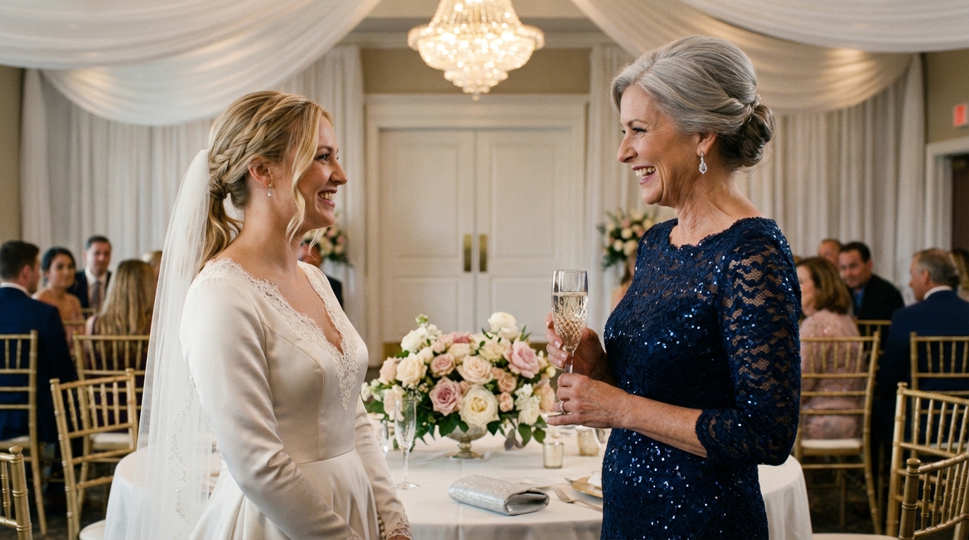 Bei der Hochzeitsfeier meiner Schwester stand meine Mutter plötzlich auf und sagte vor allen 200 Gästen: „Zumindest sie…“