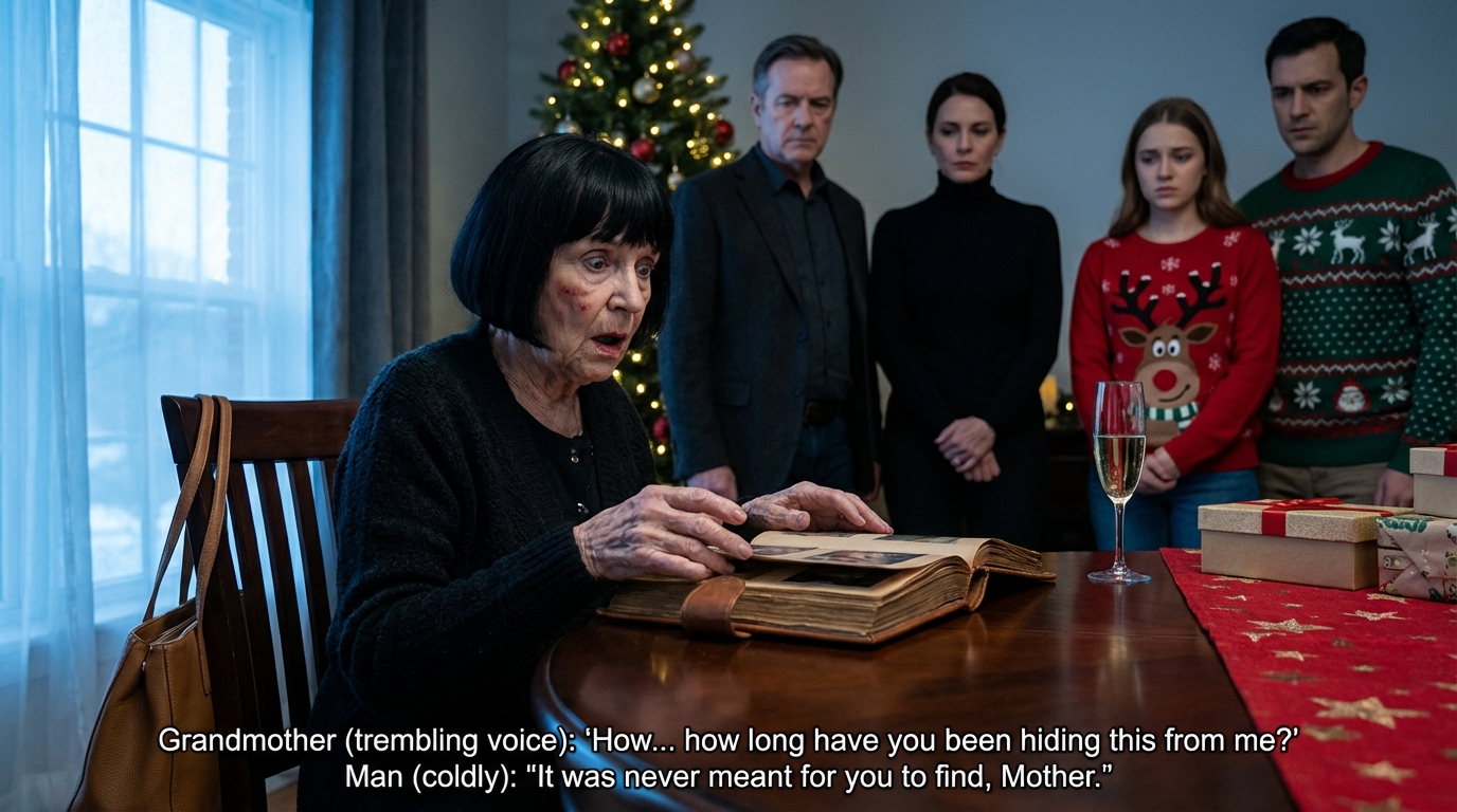 Bei einem Familienfotoshooting lächelte meine sechsjährige Tochter wie alle anderen in der ersten Reihe. Als die Weihnachtskarten ankamen, war sie aus jeder einzelnen herausgeschnitten worden. Sie weinte und fragte, warum sie nicht gut genug sei. Ich habe nicht geschrien oder eine Szene gemacht. Ich habe eine andere Antwort gewählt. Am nächsten Morgen öffnete meine Mutter ihr Geschenk und wurde blass.