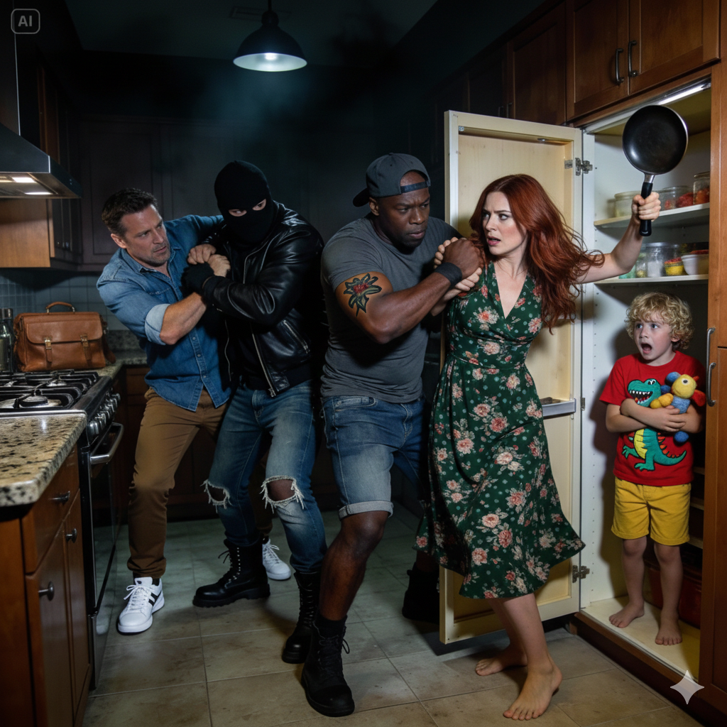 My son whispered, ‘Daddy, who’s in the house?’ My husband said, ‘Stay silent. No matter what you hear.’ We were hiding in the pantry when someone opened our front door with a key. And that’s when I realized—this wasn’t a random break-in.