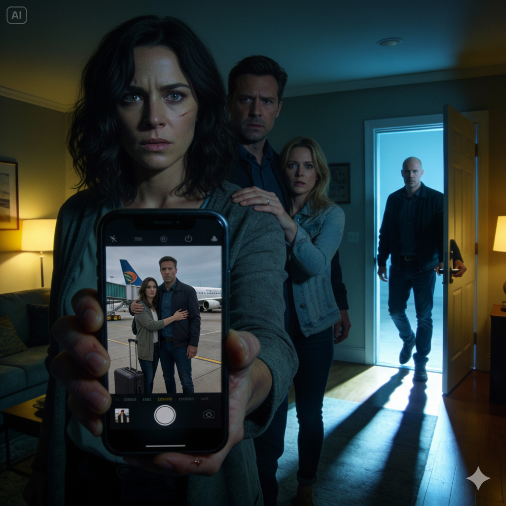 My sister, an airline pilot, phoned me saying she needed to ask a strange question and asked if my husband was home; i replied that he was sitting in the living room, but she quietly said that couldn’t be right because she was watching him with another woman boarding her flight to paris, just as i heard the door open behind me.