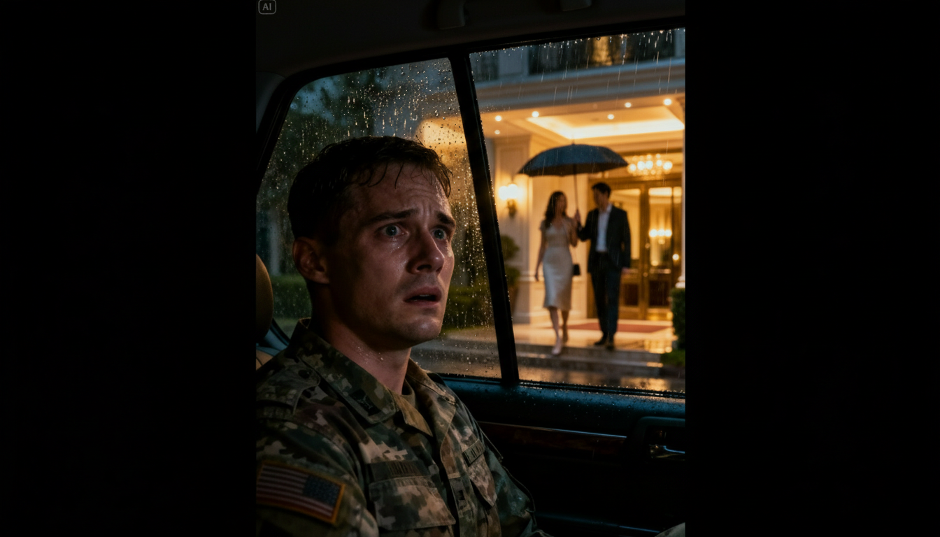 Der Soldat kam nach Hause und erstarrte, als er seine Frau mit einem anderen Mann ein Hotel verlassen sah.